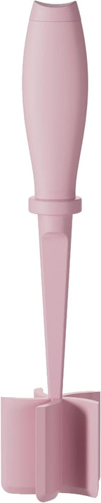 Meat Chopper, 5 Curve Blades Ground Beef Masher, Heat Resistant Meat Masher Tool for Hamburger Meat, Ground Beef, Turkey and More, Nylon Hamburger Chopper Utensil Non-scratch Utensils-Pink