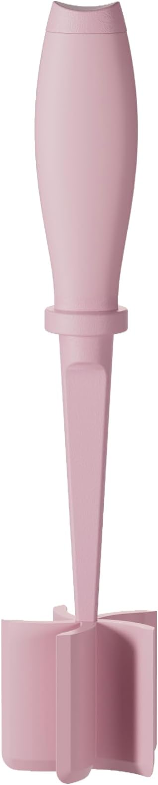 Meat Chopper, 5 Curve Blades Ground Beef Masher, Heat Resistant Meat Masher Tool for Hamburger Meat, Ground Beef, Turkey and More, Nylon Hamburger Chopper Utensil Non-scratch Utensils-Pink