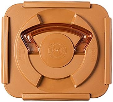 e-jen Premium Kimchi, Sauerkraut Container Probiotic Fermentation with Inner Vacuum Lid (Earthenware Brown, 1.6 gal/ 6.4L)