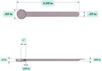 1/8 Teaspoon (0.625 mL | A Pinch) Long Handle Scoop for Measuring Coffee, Pet Food, Grains, Protein, Spices and Other Dry Goods (Pack of 100)