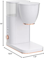 Café Specialty Drip Coffee Maker | 10-Cup Glass Carafe | WiFi Enabled Voice-to-Brew Technology | Smart Home Kitchen Essentials | SCA Certified, Barista-Quality Brew | Matte White