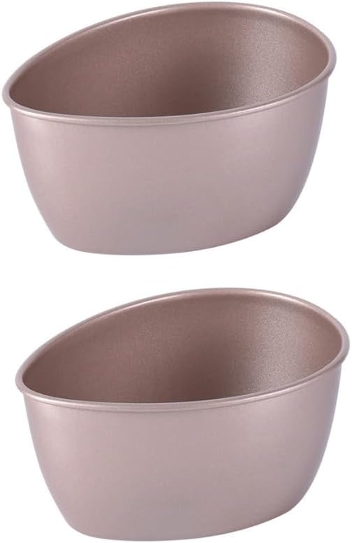 ARFUKA Egg Poachers 320ml Egg Poacher Cups Egg Poaching Cups Carbon Steel Poached Egg Cooker for Stove Top Microwave Air Fryer Pack of 2