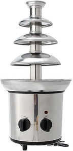 Chocolate Fountain Machine Electric Chocolate Fondue Fountain Machine Stainless Steel 4-Pound Capacity for Chocolate Candy Butter Cheese (4-Tier)