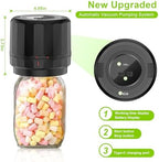 M11 Electric Mason Jar Vacuum Sealer Kit - with Wide and Regular Mouth Mason Lids, Jar Vacuum Sealer for Canning Jars, Vacuum Sealing Machine for Food Storage Black