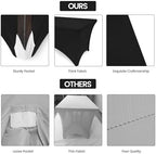 Utopia Kitchen 6FT Spandex Tablecloth [1 Pack, Black] 200 GSM Stretch, Fitted, Washable and Wrinkle Resistant Table Cloth Rectangle Cover for Trade Shows, Wedding, Parties [72Lx30Wx30H Inch]