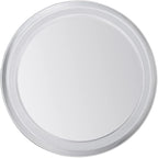 Restaurantware Met Lux 10 Inch Commercial Pizza Pan 1 Coupe Style Pizza Cooking Tray - Heavy-Duty 18-Gauge Aluminum Round Baking Tray Oven-Baking For Pizzas & More