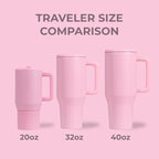 HydroJug Kids - 20 oz Insulated Kids Water Bottle with Flip Straw & Handle | Leak-Proof & Durable | Perfect for School, Sports, Lunch, Travel & Camp, Blush