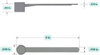6.5 mL (6.5 CC) Long Handle Scoop for Measuring Coffee, Pet Food, Grains, Protein, Spices and Other Dry Goods (Pack of 5)
