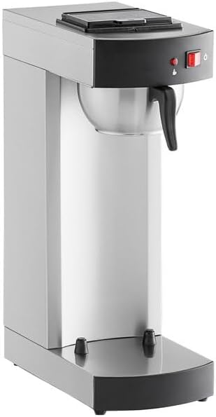 C15 Pourover Airpot Coffee Brewer, Stainless Steel, Commercial, 1650W Electric, 3.5 Gallon Output, 7.75x14.25x22 Inches, Single Brewer