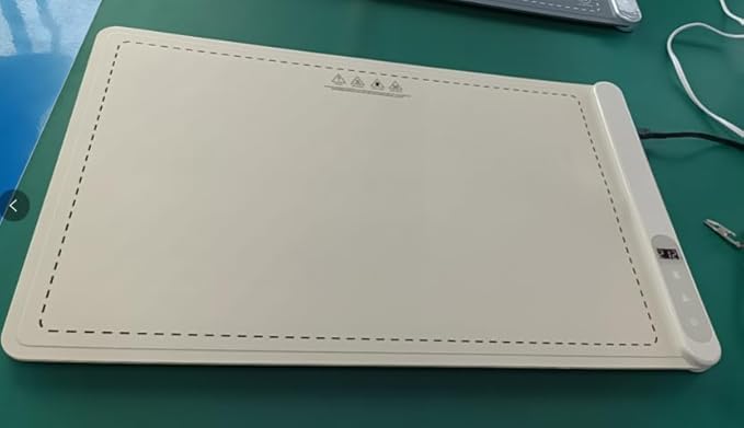 Food Warming Mat for Buffet,5s Full Surface Heating,Electric Warming Tray with 3m Power Cord,Roll Up Warming mat for Food,6 Level Adjustable TEM&6H Timer,Auto-Off (Beige, 23.6"×14.5"×0.47")