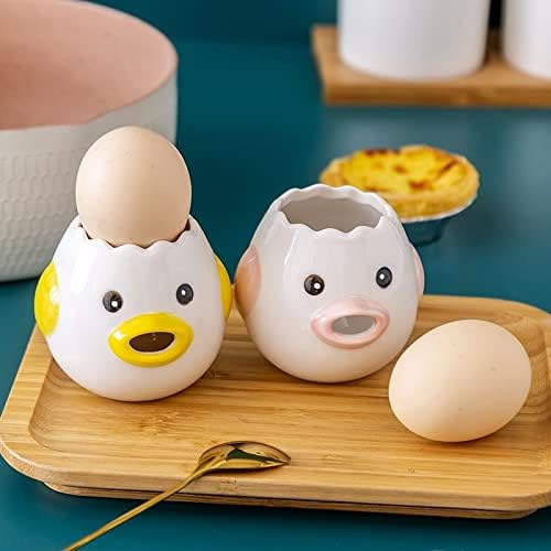 Egg White Yolk Separator Kitchen Egg Separator Yolk Separator Cute Egg Filter Egg Separator Creative Kitchen Tool Household (Pink)