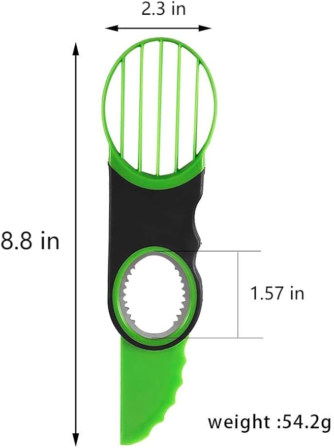 Avocado 3-In-1 Slicer Tool, Avocado Cutter Slicer, Dishwasher Safe (Avocado Cutter Slicer)
