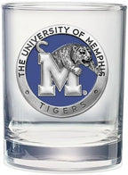 Heritage Pewter Memphis Double Old Fashion | Double Rocks Glass 14 OZ for Liquor | Expertly Crafted Pewter Glass