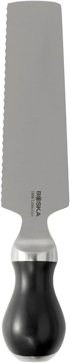 BOSKA Raclette Knife PRO- Stainless Steel - Spatula - Serreted Edge - Raclette - Serving Cutting Tool for Cheese Slicing or Bread knife - Small Kitchen Knife Durable