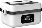 lunch box for Adults, Rechargeable Self-Heating lunch box，lunch warmer portable for work，battery powered heater for camping，1L crockpot lunch warmer，Meal Prep Friendly，bento box set