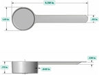4 Teaspoon (20 mL) Long Handle Scoop for Measuring Coffee, Pet Food, Grains, Protein, Spices and Other Dry Goods (Pack of 1)