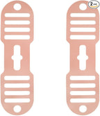 Silicone Lid Lock Strap for Crockpot Slow Cooker (6/7/8 Quart) - Universal Crockpot Lid Holder & Rubber Strap Alternative | Heat-Resistant, No-Spill Design Transport Accessories (Pink 2PCS)