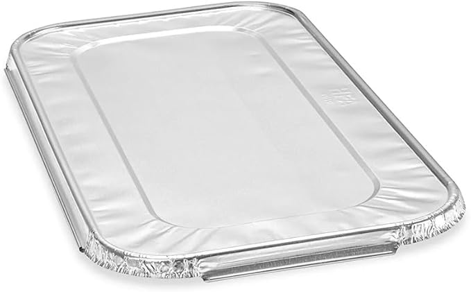 Ruthy's Outlet Disposable Aluminum Foil Pans, Half Size Steam Table Deep, 30 Pack, Silver, 2.5 Inches Deep (50 Pack/w Lids)