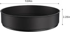 VAEHOLD Lazy Susan Stainless Steel Black Spice Rack Turntable for Pantry Cabinet - Decorative Trays Storage Containers Organizer for Kitchen Cabinet, Snacks, Bathroom (10 inches)
