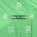 Utopia Kitchen 6FT Spandex Tablecloth [1 Pack, Bright Green] 200 GSM Stretch, Fitted, Washable and Wrinkle Resistant Table Cloth Rectangle Cover for Trade Shows, Wedding, Parties [72Lx30Wx30H Inch]