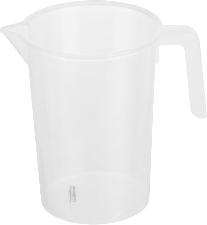 Restaurantware Measuring Cups, 1 Quart Pack of 10 Conical Spout Baking Measuring Cups, Liquid Scaling Vessels with I-Beam Handle, Embossed Graduations, Clear, Break and Crack Resistant for Baking