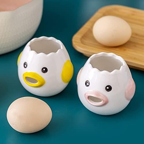 Egg White Yolk Separator Kitchen Egg Separator Yolk Separator Cute Egg Filter Egg Separator Creative Kitchen Tool Household (Pink)