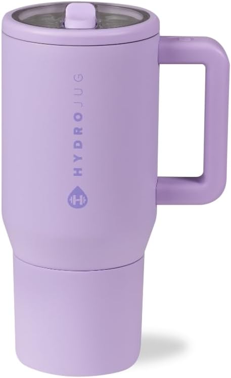 HydroJug Kids - 20 oz Insulated Kids Water Bottle with Flip Straw & Handle | Leak-Proof & Durable | Perfect for School, Sports, Lunch, Travel & Camp, Lavender