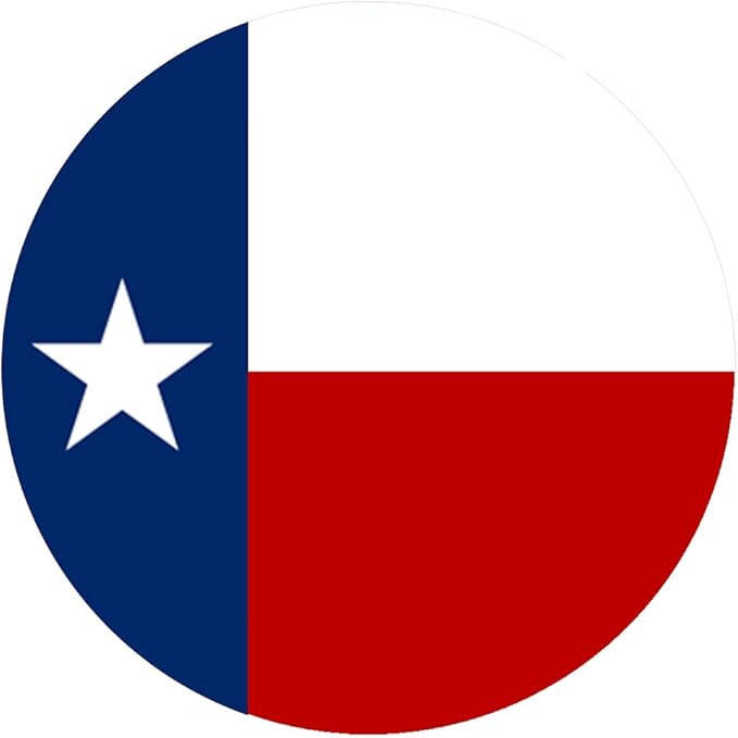 Andreas Silicone JO-78 Non-Slip 6.25" Jar Opener, Easy Lid Opener, Made with Silicone and Fabric, Dishwasher Safe, Garlic Peeler, Texas Flag, 6.25 inch
