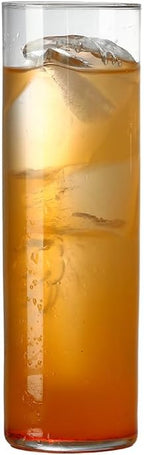 Drinking Glasses 12oz, Thin Collins Glasses Set of 6,Clear Tall Glass Cups For Water, Juice, Beer, Drinks, and Cocktails and Mixed Drinks (6pcs CollinsGlass 180mm)