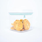 BopTop (4pc Set) Airtight Food Storage Container – Mechanical Silicone Seal Canister - BPA-Free Stackable - 1.3Qt/2.1Qt/2.8Qt/3.5Qt