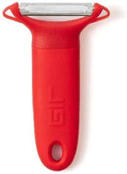 GIR: Get It Right Y-Shaped Vegetable Peeler - Red Ergonomic Handle - Swivel Blade & Potato Eye Remover - 304 Stainless Steel - Citrus & Vegetable Peeler
