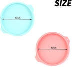 4 Pcs Layer Cake Pan Set, 8 Inch Silicone Round Cake Mold Rainbow Non-Stick Baking Tins for Jumbo Whoopie Pie Cake Vegetable Pancakes Taco Shells Pizza Crust Omelet Frittata and Resin Craft