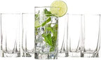 Vikko Drinking Glasses, 12 Oz Drinking Glasses Set of 6, Crystal Clear Glass Cups for Water or Juice, Highball Glass Tumbler & Water Glasses for Drinking…