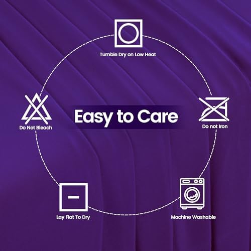 Utopia Kitchen 6FT Spandex Tablecloth [1 Pack, Purple] 200 GSM Stretch, Fitted, Washable and Wrinkle Resistant Table Cloth Rectangle Cover for Trade Shows, Wedding, Parties [72Lx30Wx30H Inch]