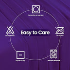 Utopia Kitchen 6FT Spandex Tablecloth [1 Pack, Purple] 200 GSM Stretch, Fitted, Washable and Wrinkle Resistant Table Cloth Rectangle Cover for Trade Shows, Wedding, Parties [72Lx30Wx30H Inch]