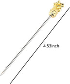 Pineapple Cocktail Picks Martini Picks for Appetizer Sandwiches Cocktail Party Wedding Cherries Citrus Olives Barbeque Snacks Fruit Garnish Skewers 8 pieces