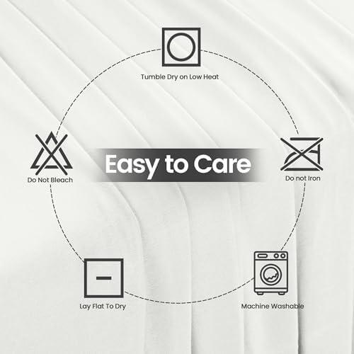 Utopia Kitchen 8FT Spandex Tablecloth [1 Pack, White] 200 GSM Stretch, Fitted, Washable and Wrinkle Resistant Table Cloth Rectangle Cover for Trade Shows, Wedding, Parties [96Lx30Wx30H Inch]