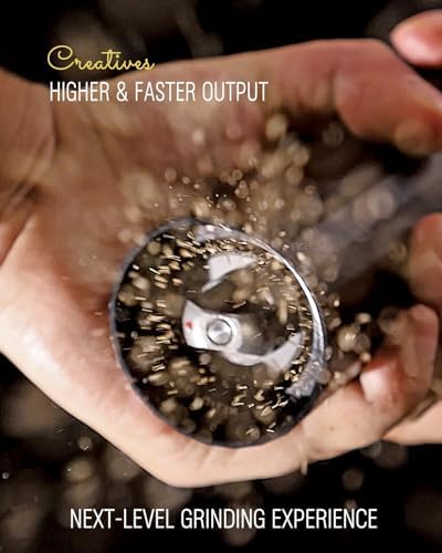 Heavy Duty Metal Pepper Grinder, Professional Manual Pepper Grinder with Adjustable Coarseness, Pepper Mill with Magnetic Powder Chamber, Refillable Pepper Mill for Spices, High Output