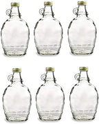 Wide Mouth Empty Sauce Bottles 12oz complete Set of Bottles and Lids (set of 12)
