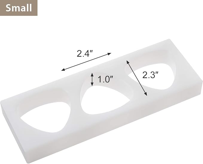 TIKUSAN Onigiri Mold Musubi Maker Japanese Rice Ball Press with Lid Onigiri Mold Tray BPA Free Made in Japan Kanto Style (3 Molds Small)