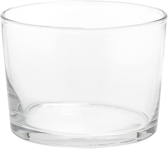 Restaurantware Sumi 7.5 Ounce Rocks Glasses Set of 6 Fine-Blown Lowball Glasses - Tempered Dishwasher-Safe Glassware Clear Glass Whiskey Glasses Serve Cocktails and Liquors For Bars or Homes
