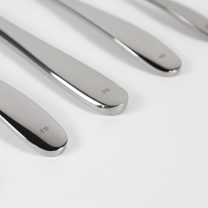 Silverware Set, 30 Piece Forged Flatware Set Cutlery Set Premium Stainless Steel, Service for 6, for Kitchen, Home, Wedding, Party, Mirror Polished Dishwasher Safe (Silver, 30 - Piece)