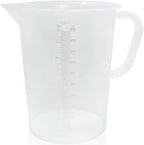 Appletofu Plastic Graduated Measuring and Mixing Pitcher - 2000ml Plastic Graduated Measuring Pitcher - Large Cylinder Graduated Measuring Container with Handle and Pour Spout - 2 Liter