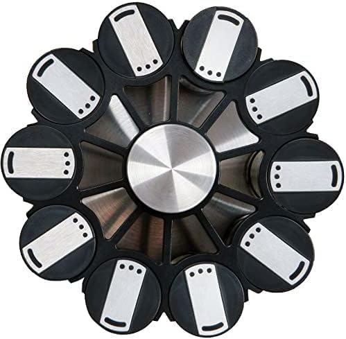 Orii Hourglass Kitchen Spice Rack with 20 EMPTY jars with FREE Stainless Steel Funnel and Labels