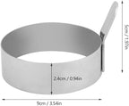 4Pcs Egg Rings Set, Stainless Steel Round Ring for Frying Eggs Pancakes Maker Molds Cooking Shaper for Breakfast