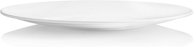 Plates 11inch Melamine Dinner Plates Round White Durable Dishes Set of 8 for Salad Dessert Dinner