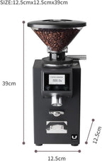 Urbanic 090 Electric Coffee Grinder (110~220v) / straight Titanium burr 60mm / (black) / (Made in Korea), 125*125*39(mm)