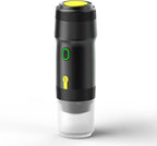 Portable Espresso Maker – 20 Bar Pressure Mini Coffee Machine, Battery Operated, Compatible with Ground Coffee and Select Pods, Includes Car Charger, for Hot & Iced Coffee (Black)