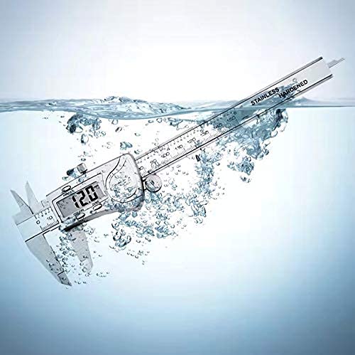 Electronic Digital Caliper, inch/Millimeter/Fraction Conversion,LCD Screen displays 0-6" Caliper Measuring Tool, Automatic Shutdown, Suitable for DIY/Jewelry Measurement