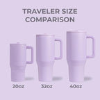 HydroJug Kids - 20 oz Insulated Kids Water Bottle with Flip Straw & Handle | Leak-Proof & Durable | Perfect for School, Sports, Lunch, Travel & Camp, Lavender